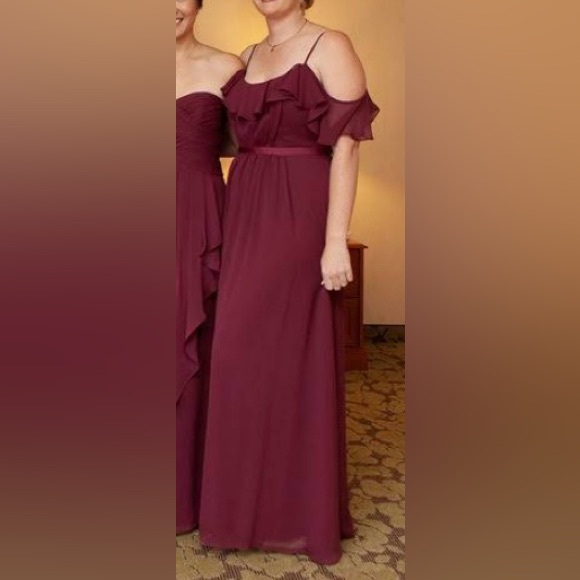Bridesmaid dress burgundy - Picture 4 of 7